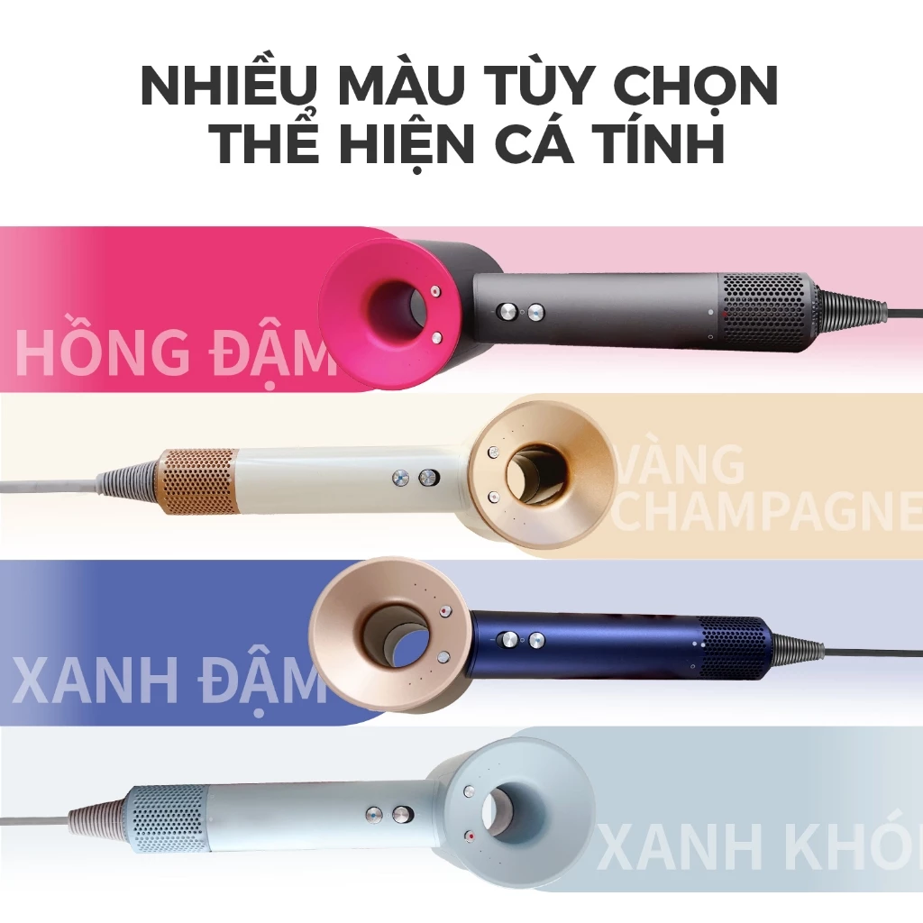 DRYON D15 High-Speed Hair Dryer - 110000RPM Professional Styling Tool with 5 Attachments - 图片 9