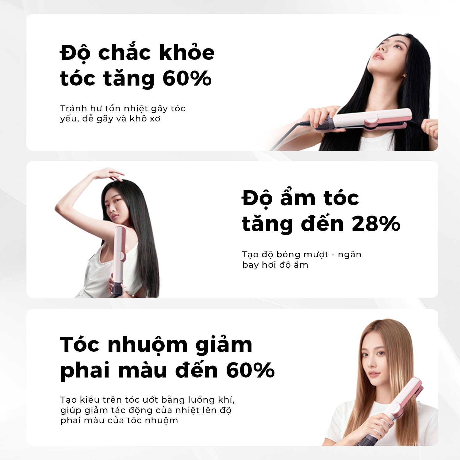 DRYON AirStraight 2-in-1 Hair Dryer Straightener - Heatless Straightening Technology - Image 6