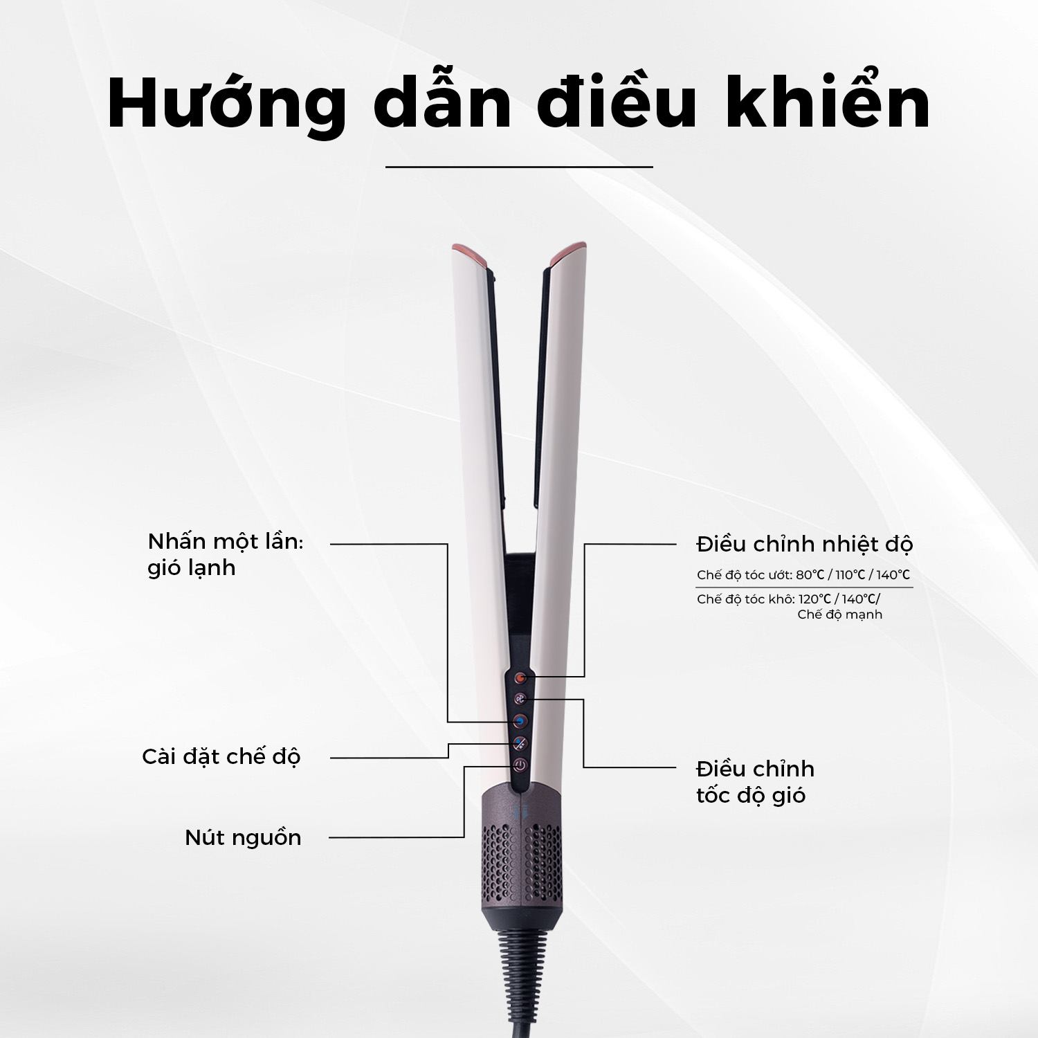 DRYON AirStraight 2-in-1 Hair Dryer Straightener - Heatless Straightening Technology - Image 9