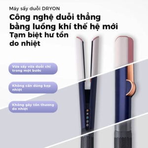 DRYON AirStraight 2-in-1 Hair Dryer Straightener - Heatless Straightening Technology